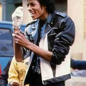 Pepsi advertisement Michael Jackson black and white leather jacket