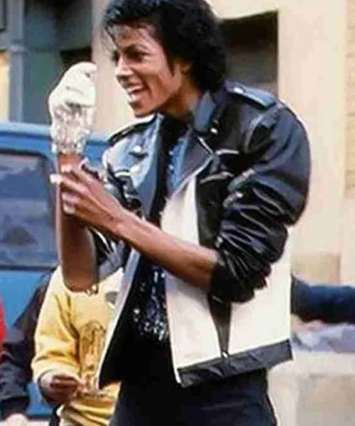 Pepsi advertisement Michael Jackson black and white leather jacket