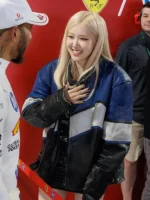 Rosé Miami GP oversized cafe racer jacket