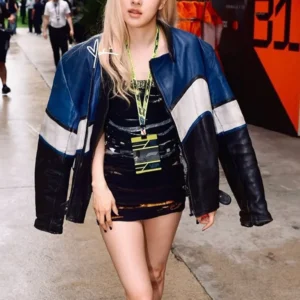 Roseanne Park F1 Miami GP oversized cafe racer jacket