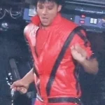 Jaafar Jackson Michael The Movie Thriller red jacket