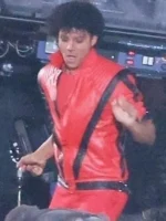 Jaafar Jackson Michael The Movie Thriller red jacket