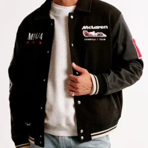McLaren F1 Team black bomber jacket