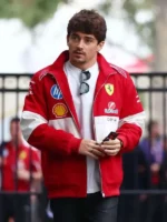Charles Leclerc Australia GP 2025 Ferrari red racing jacket