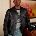 Damson Idris F1 The Movie black leather jacket