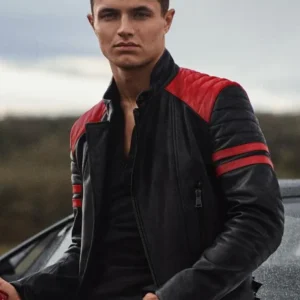 Lando Norris 2025 British GP cafe racer leather jacket