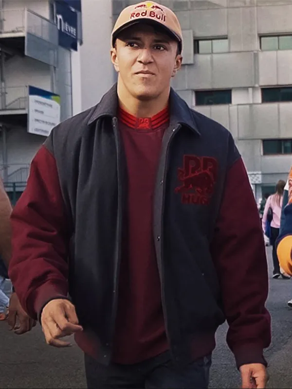 50 Isack Hadjar Racing Bulls F1 driver varsity jacket