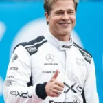 Brad Pitt Formula 1 Movie racer leather jacket