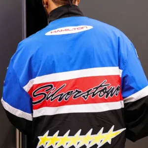 Lewis Hamilton Ferrari F1 Silverstone track bomber jacket