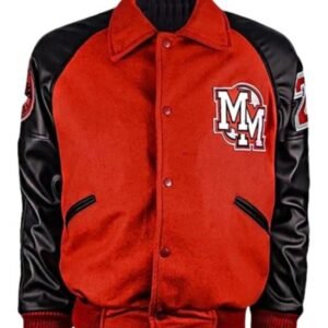 Mickey Mouse Michael Jackson themed red and black jacket
